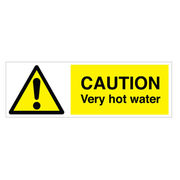 Caution Very Hot Water Sign